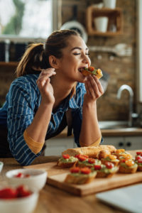 mindful eating woman