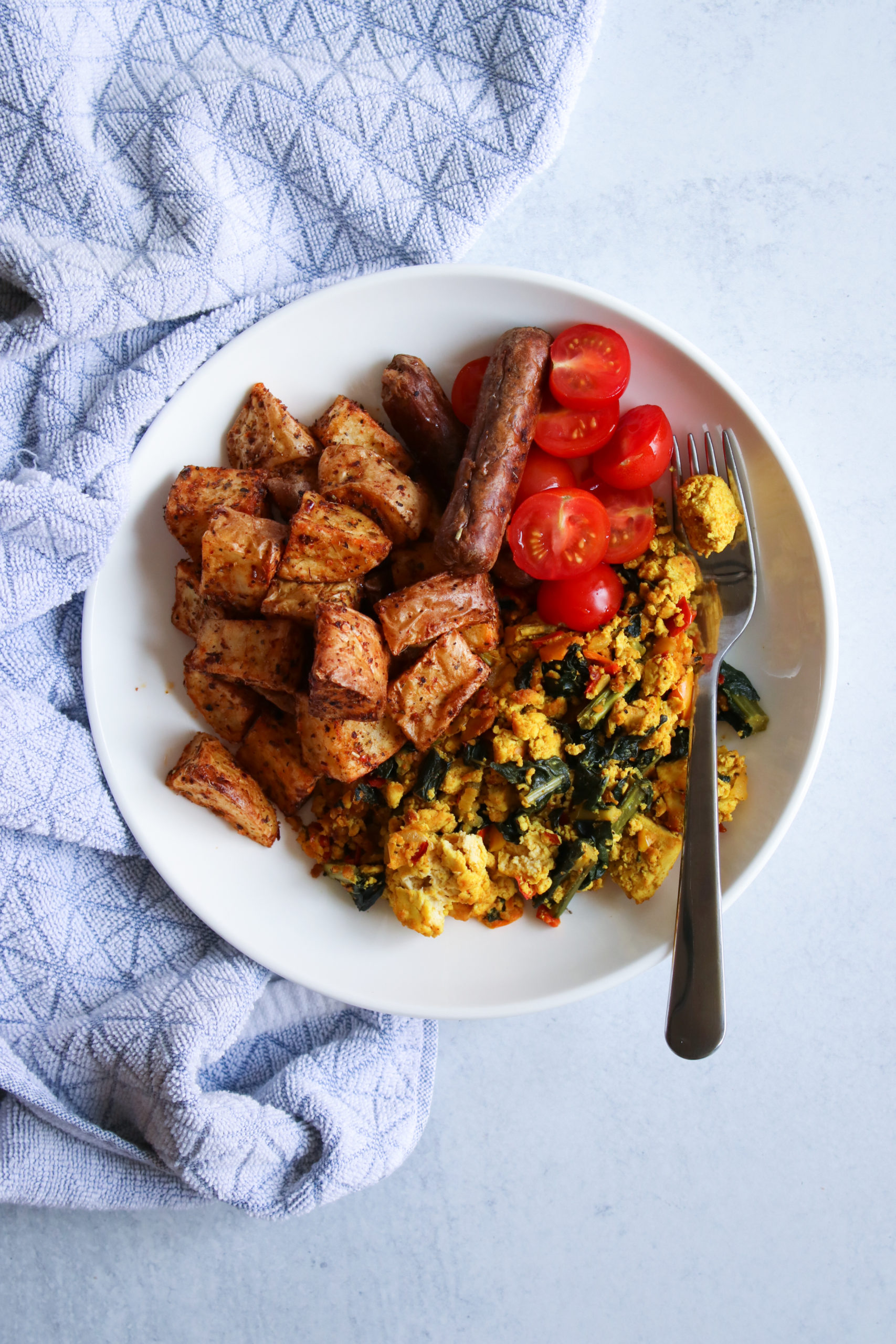 Quick & Easy, Savory Tofu Scramble